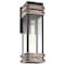 Nuvo Homestead 1-Lgt Medium Wall Lantern - Matte Black & Wood / Clear Seed 60/7541 - alternate 4